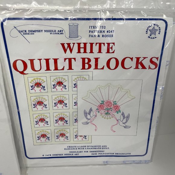 VTG White Quilt Blocks - Picture 5 of 5